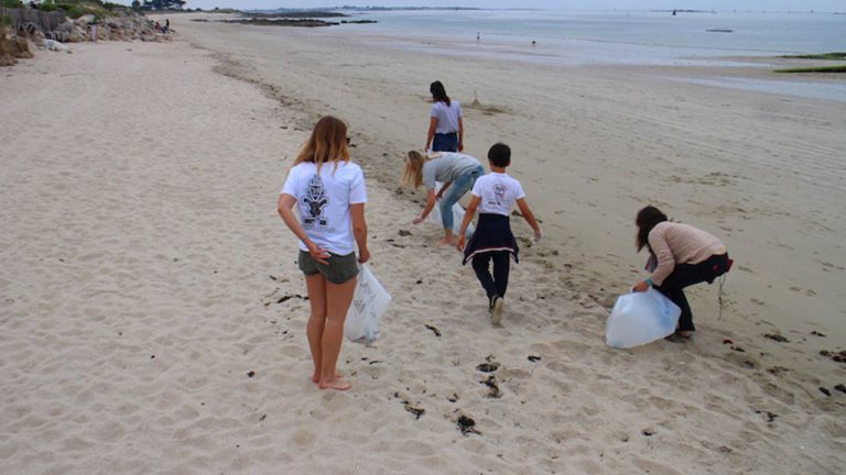 Collecte de déchets de Watertrek en Bretagne