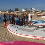 Départ de la collecte de déchets en paddle Cannes