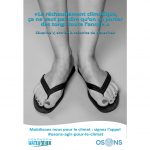 Affiche Campagne osons agir pour le climat pied Séverine Vasselin
