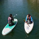 2 paddlers sur le canal saint-martin