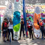 les paddlers au canal Saint-Martin